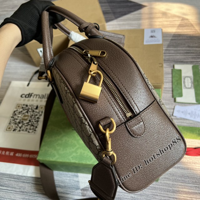 Gucci官網新款女款手提包 古馳Gucci Savoy系列中號保齡球包723309 gqy4550